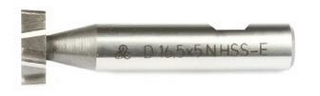 Фреза пазовая из быстрорежущей стали HSS-E DIN850/B (Woodruff) D32,5X8
