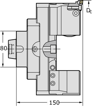 Инструмент для растачивания и чистового растачивания B3234.N8.430-500.Z1.CC06