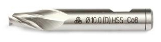 Фреза пазовая из быстрорежущей стали HSS-Co8 DIN327/D D16