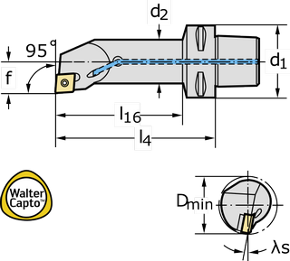 Инструмент CaptoTM C4-SCLCR-11070-09