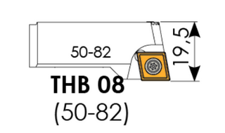 Державка расточная 50-82 Cartridge