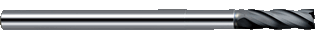 Фреза концевая для композитных материалов GPRE4120R03-080