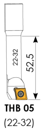 Державка расточная 22-32 Cartridge