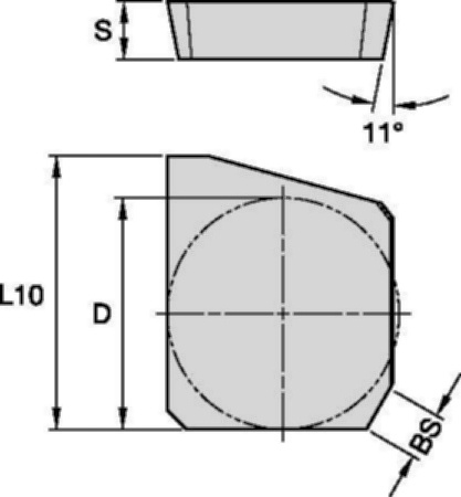 Пластина фрезерная SPCX1203EDLTHM-F