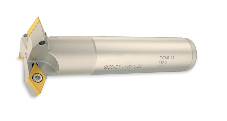 Фреза Т-образная с СМП D63 d25 Z04 L120 DCMT 11