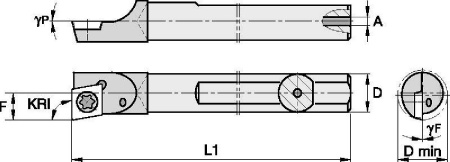 Державка твердосплавная CCBM61000RWG