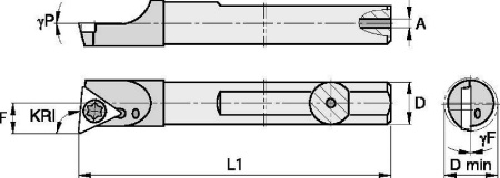 Державка твердосплавная SDBM162545RWG