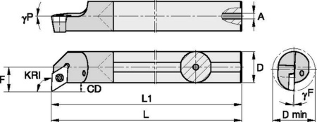 Державка твердосплавная CCPM81525LWG