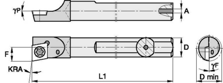 Державка твердосплавная SDBIC62565RWG