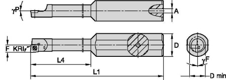 Державка твердосплавная CCBM4816225RWG