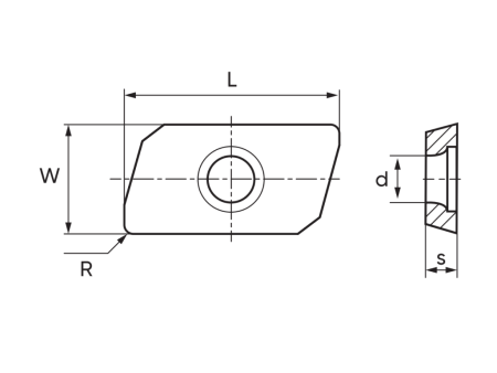 Пластина твердосплавная APKT1003 PDTR-XM MK330