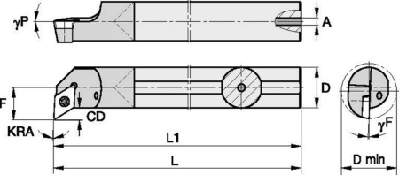 Державка твердосплавная GCPI37565RWG