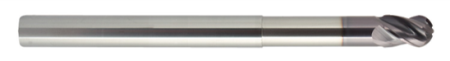 Фреза твердосплавная TuffCut® XR, 4 зуб. сферическая, с обнижением 179L 10N5A